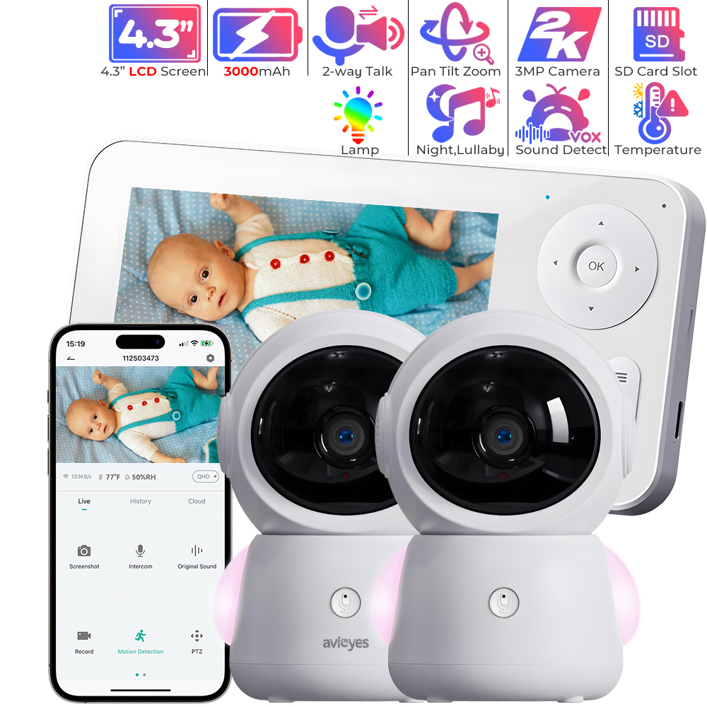 Audio Music Track - 2K WiFi Baby Monitor with Screen
