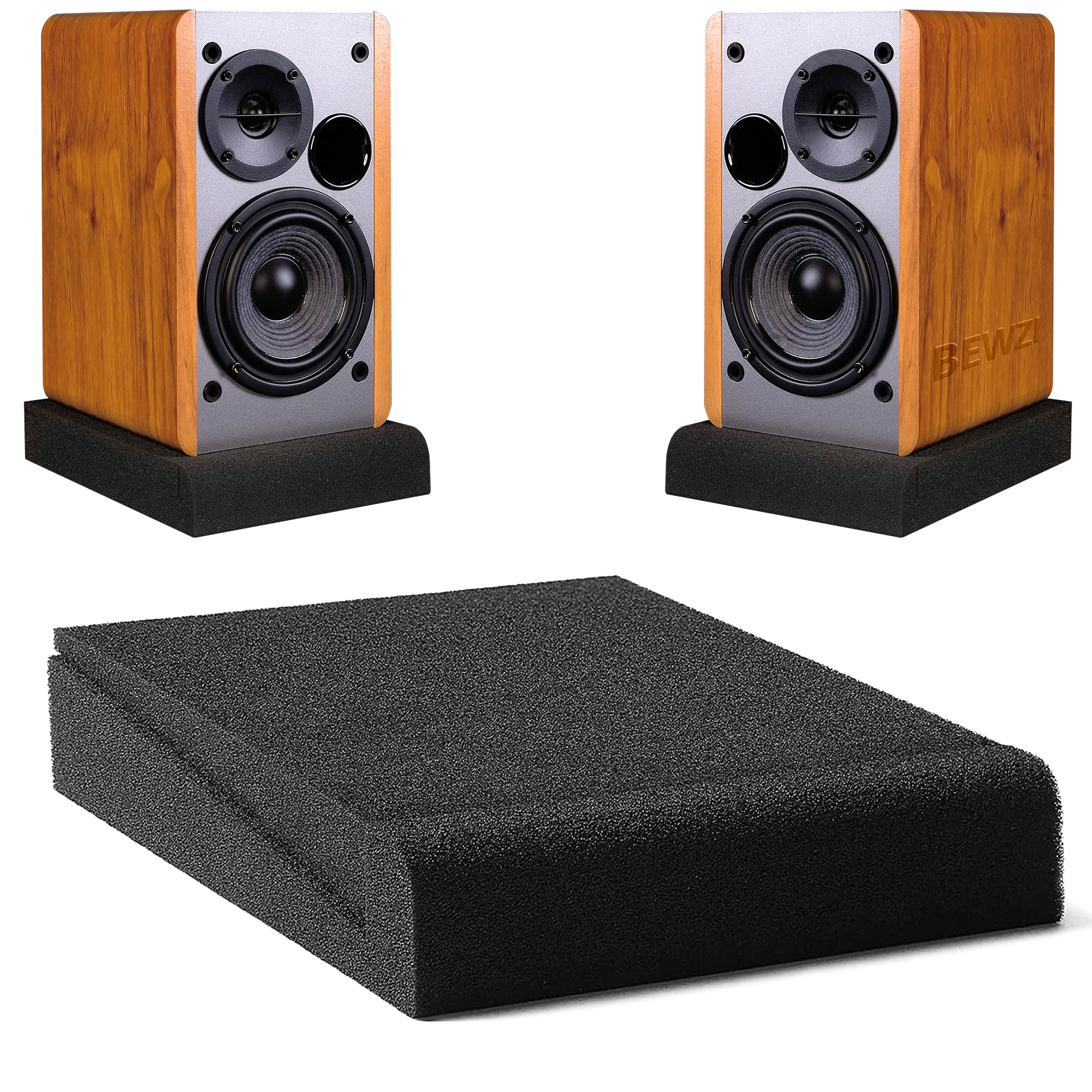 Studio Monitor Speaker - 1 Pair Speaker Pads Super Anti-vibration,