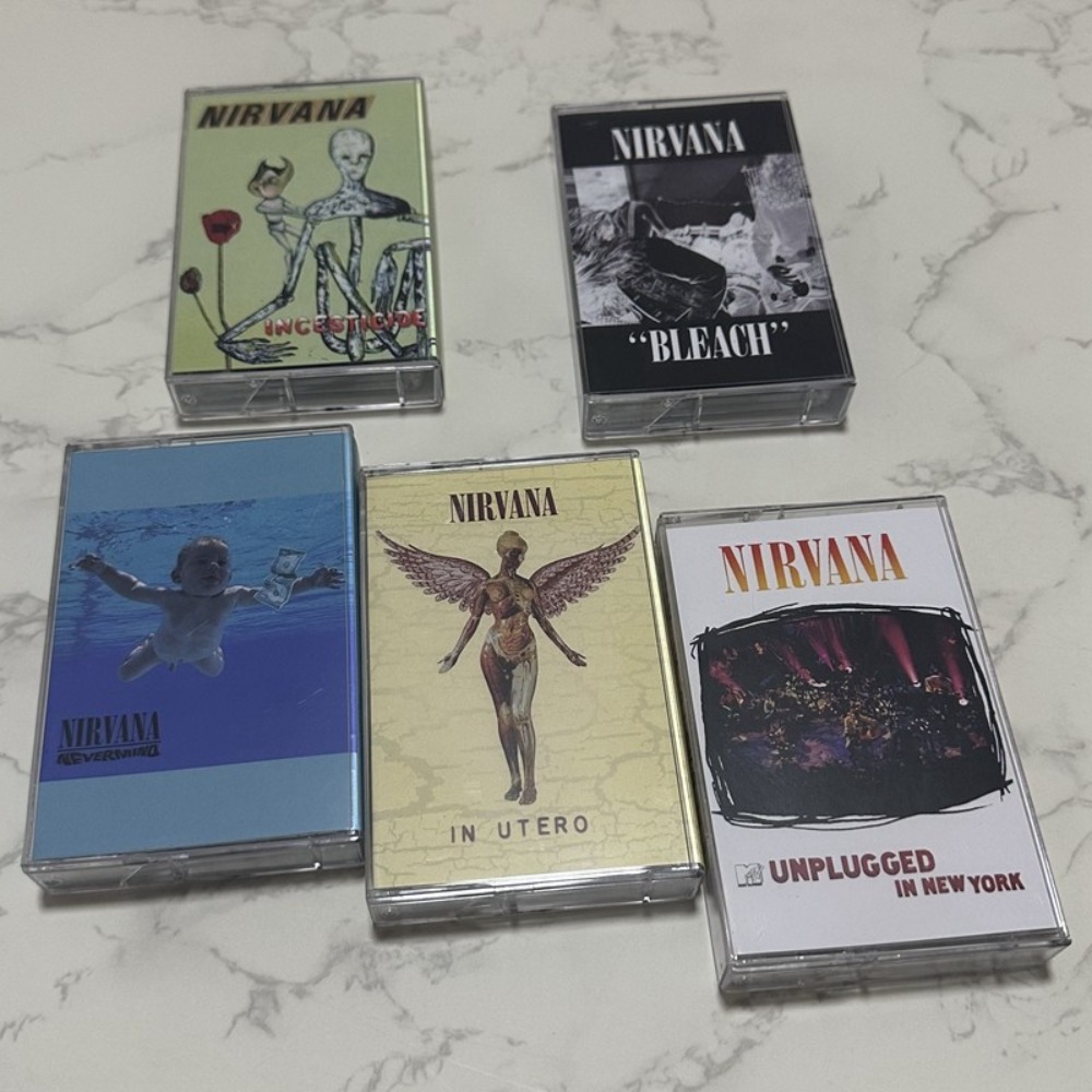 Audio Music To Lyrics - Nirvana Cassette Tape Rock English Songs