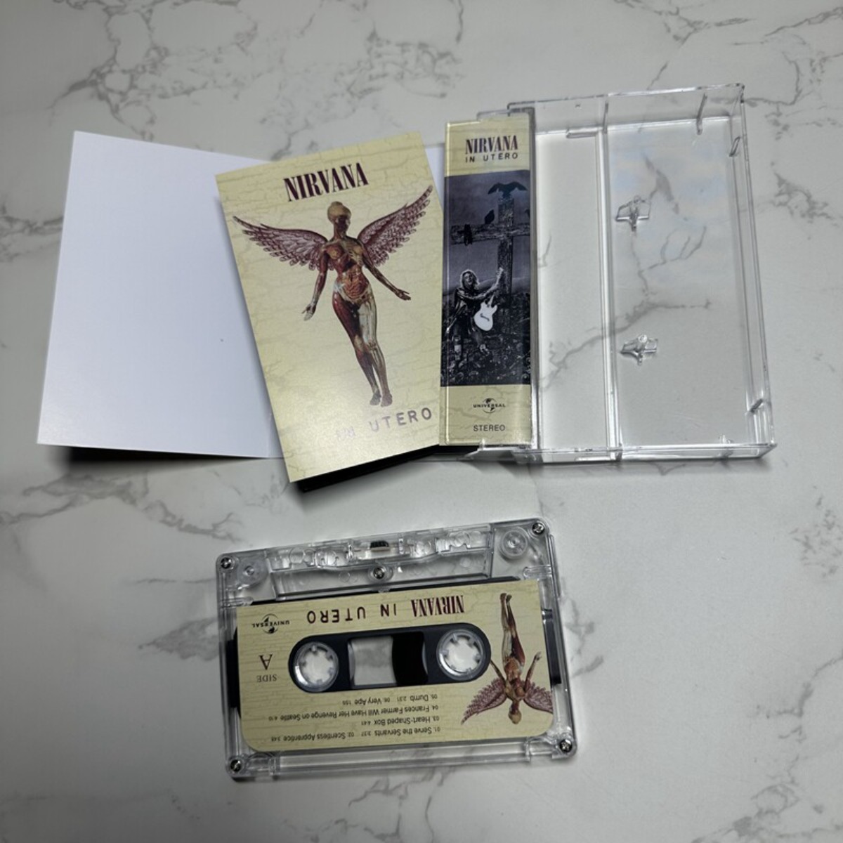 Nirvana in Utero Cassette Tape - Audio Music To Lyrics review and price