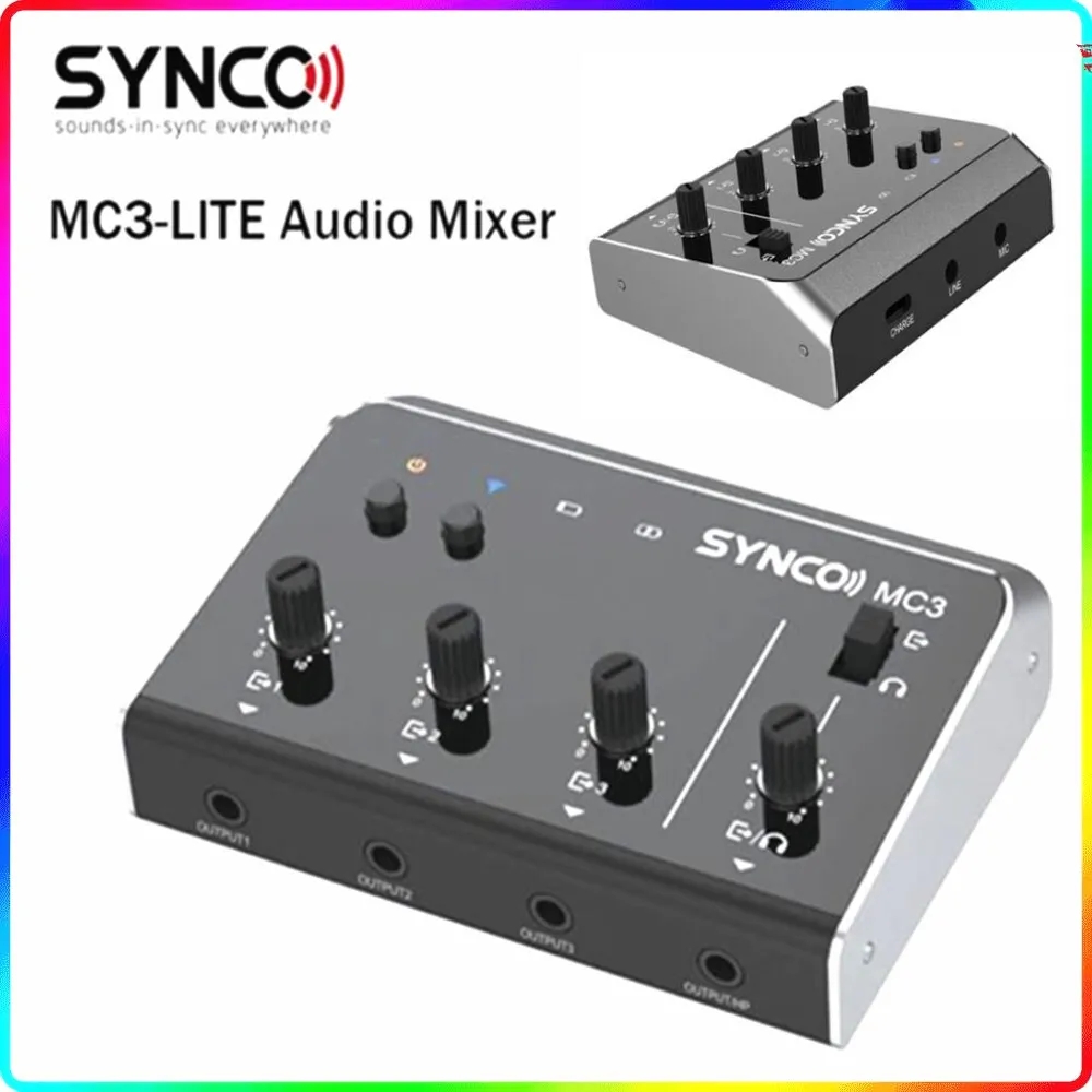 Synco MC3 Lite Audio Mixer 4 C - Audio Music Video review and price