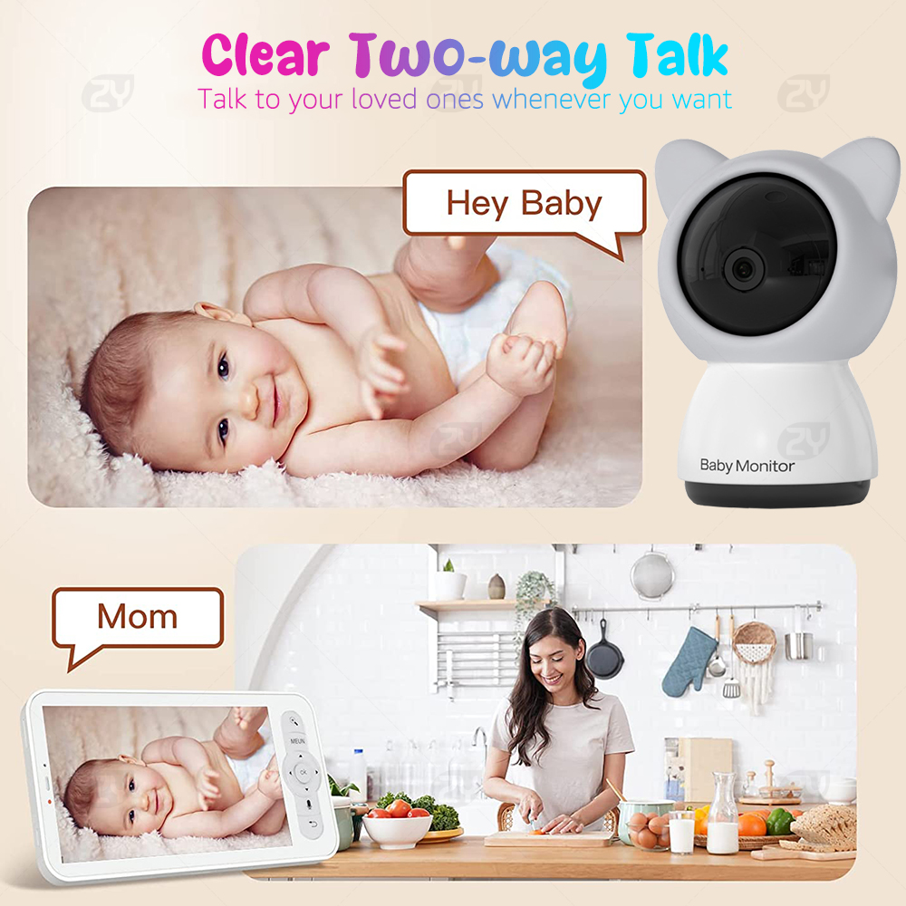 2K/3MP 5-inch Wireless Baby Mo - Audio Music Track review and price