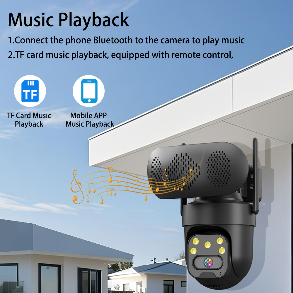 5MP HD WiFi IP Camera with Mus - Audio Music Track review and price