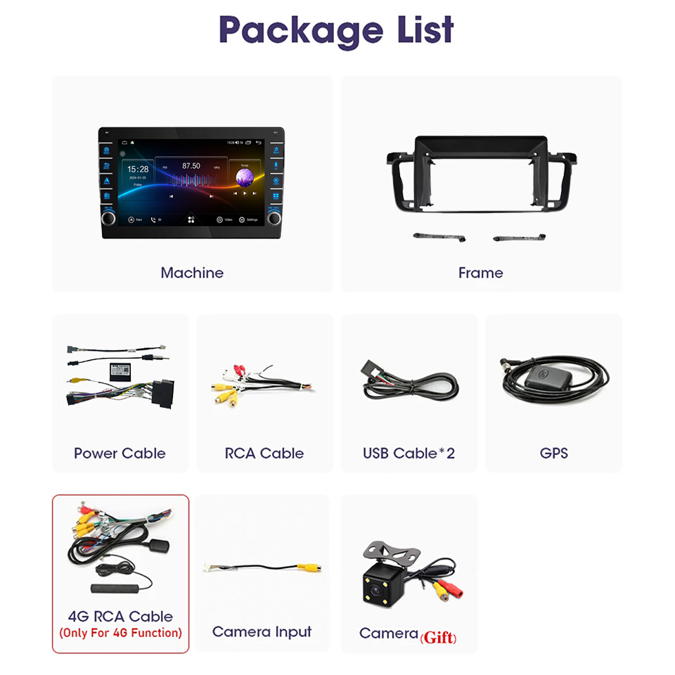 8G Ram 128GB Android 14 Car Ra - Audio Music Arabic review and price
