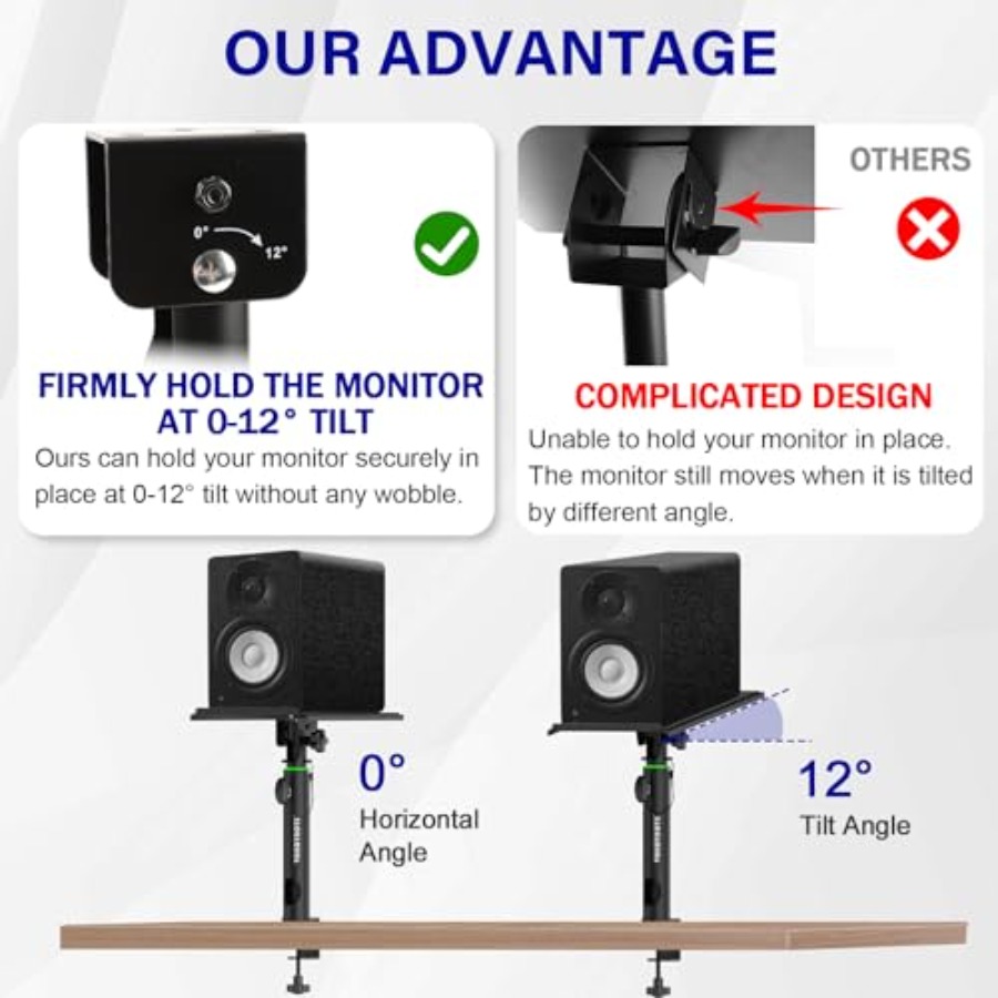 Pair of Studio Monitor Stands  - Studio Monitor Speaker review and price