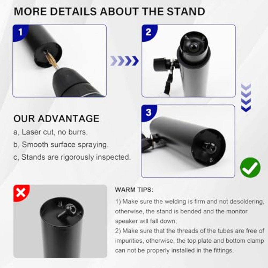 Pair of Studio Monitor Stands  - Studio Monitor Speaker review and price