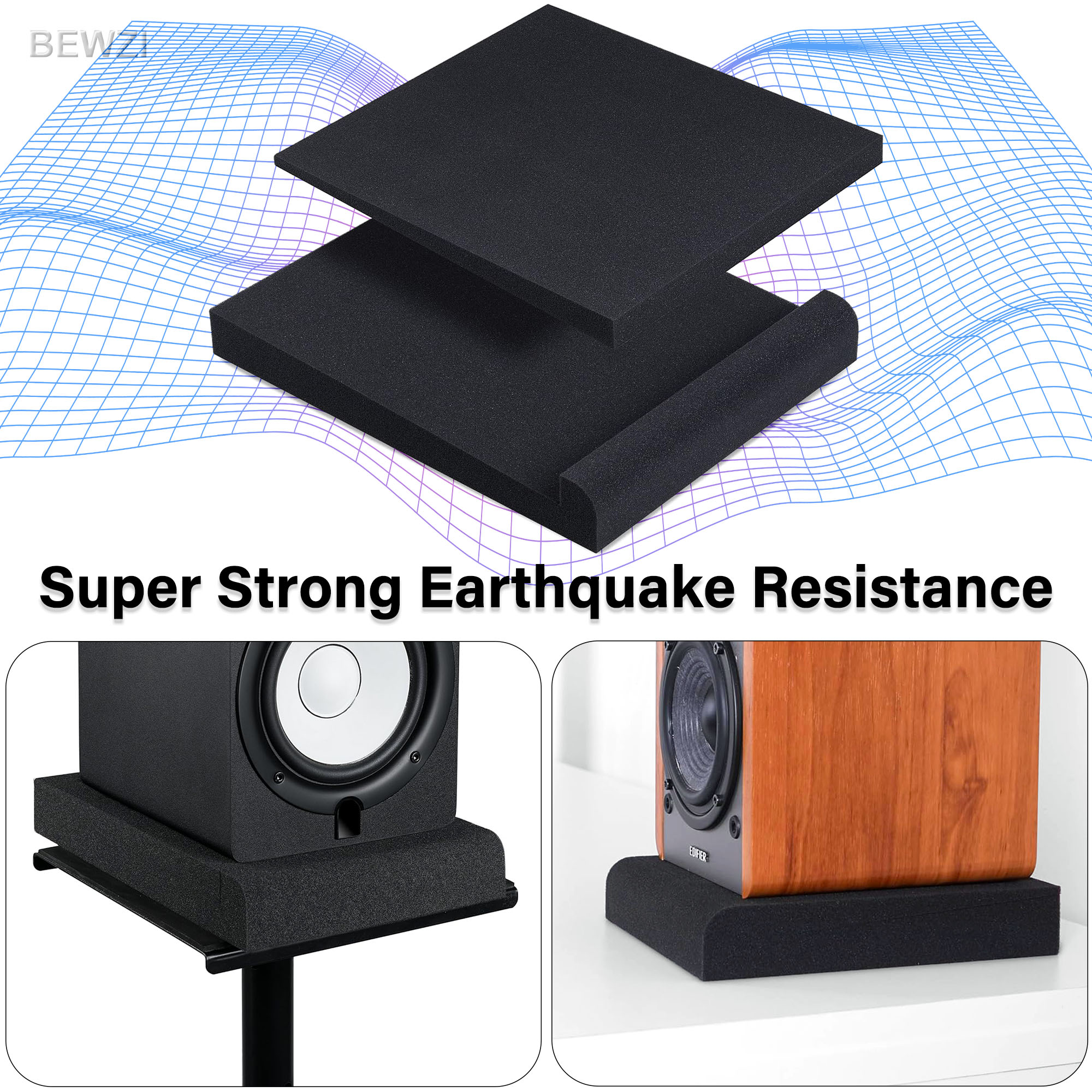 1 Pair Speaker Pads Super Anti - Studio Monitor Speaker review and price