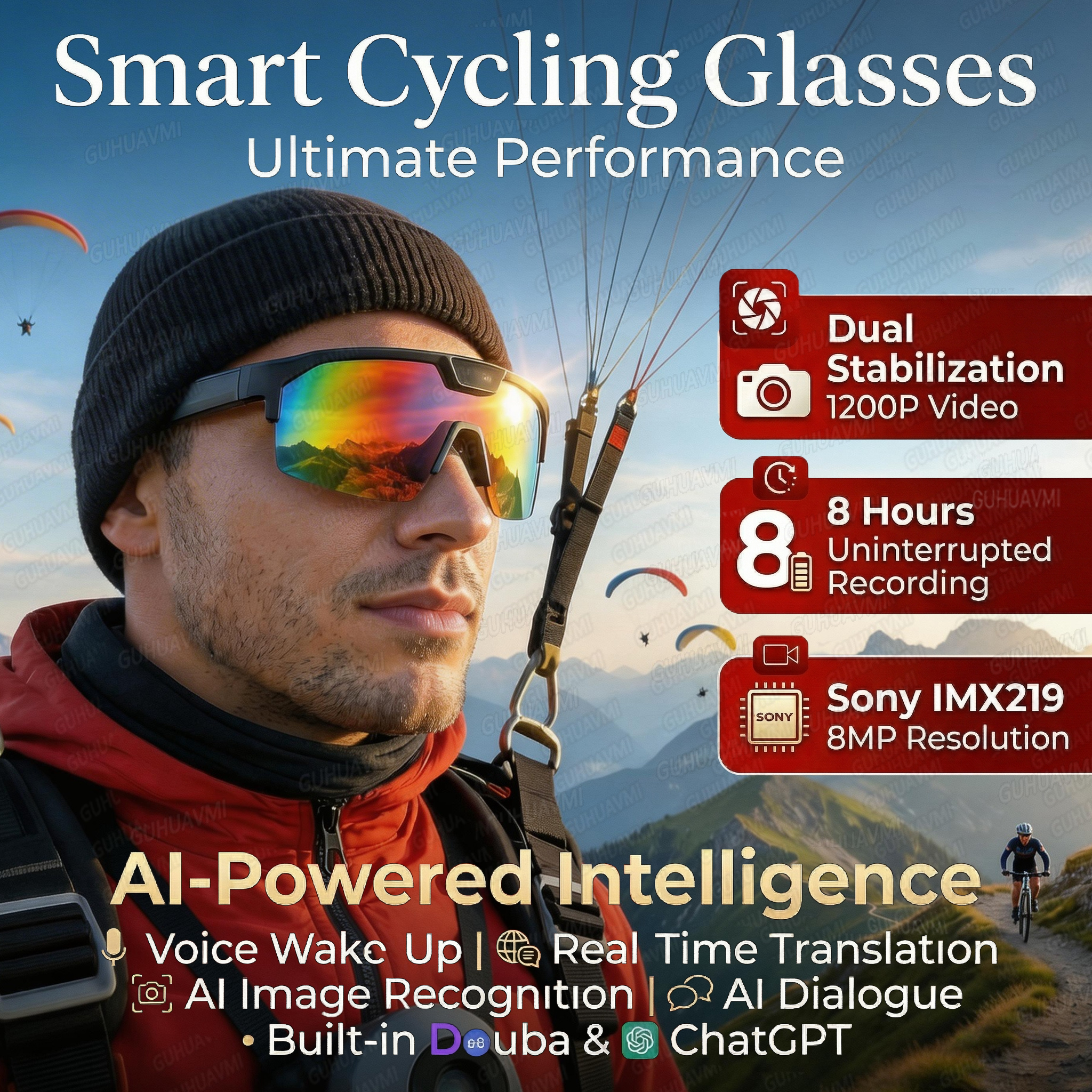 2026 New AI Smart Sports Glass - Audio Music Arabic review and price