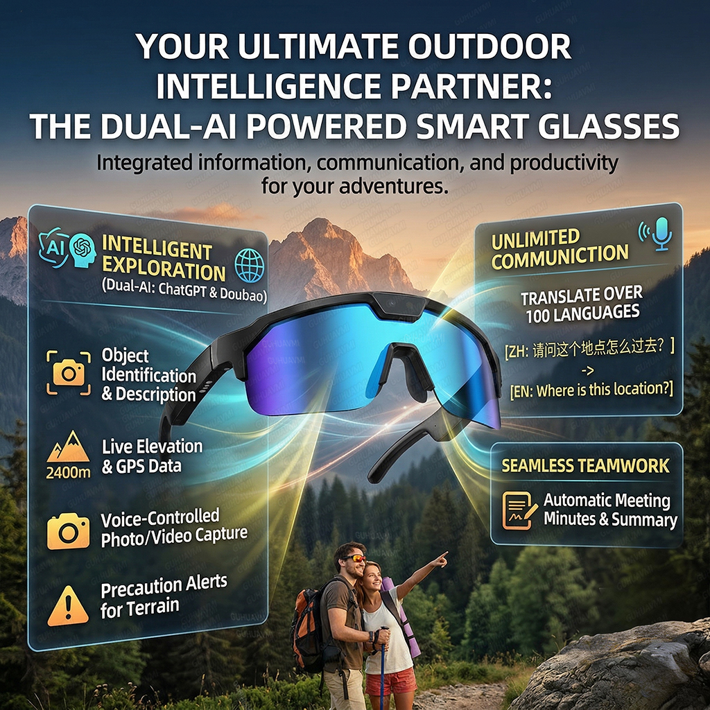 2026 New AI Smart Sports Glass - Audio Music Arabic review and price