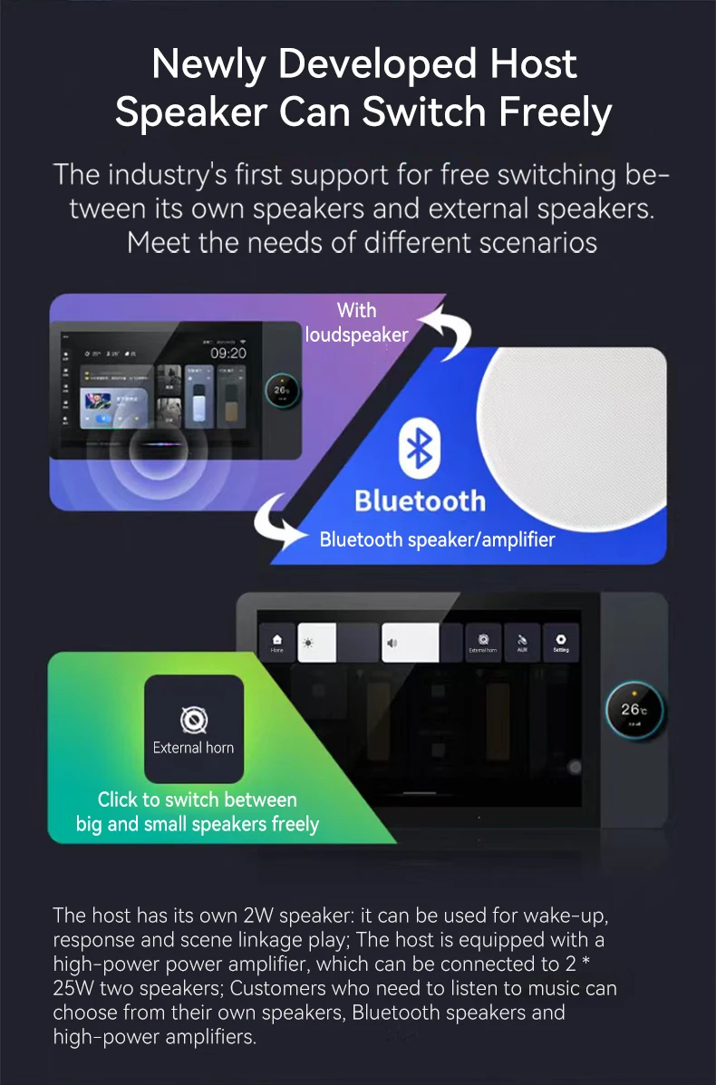 TUOAN 4-way Speakers Multi-fun - Audio Music In Background review and price