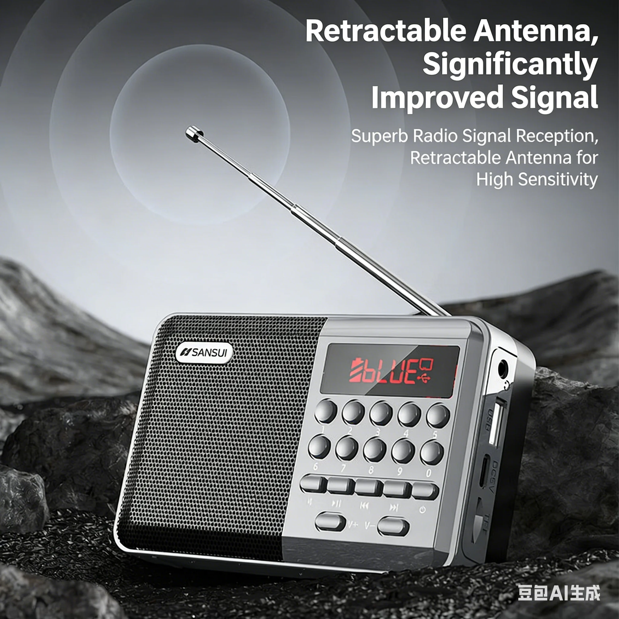 Mini FM Radio Bluetooth Speake - Audio Music Mp3 Songs review and price