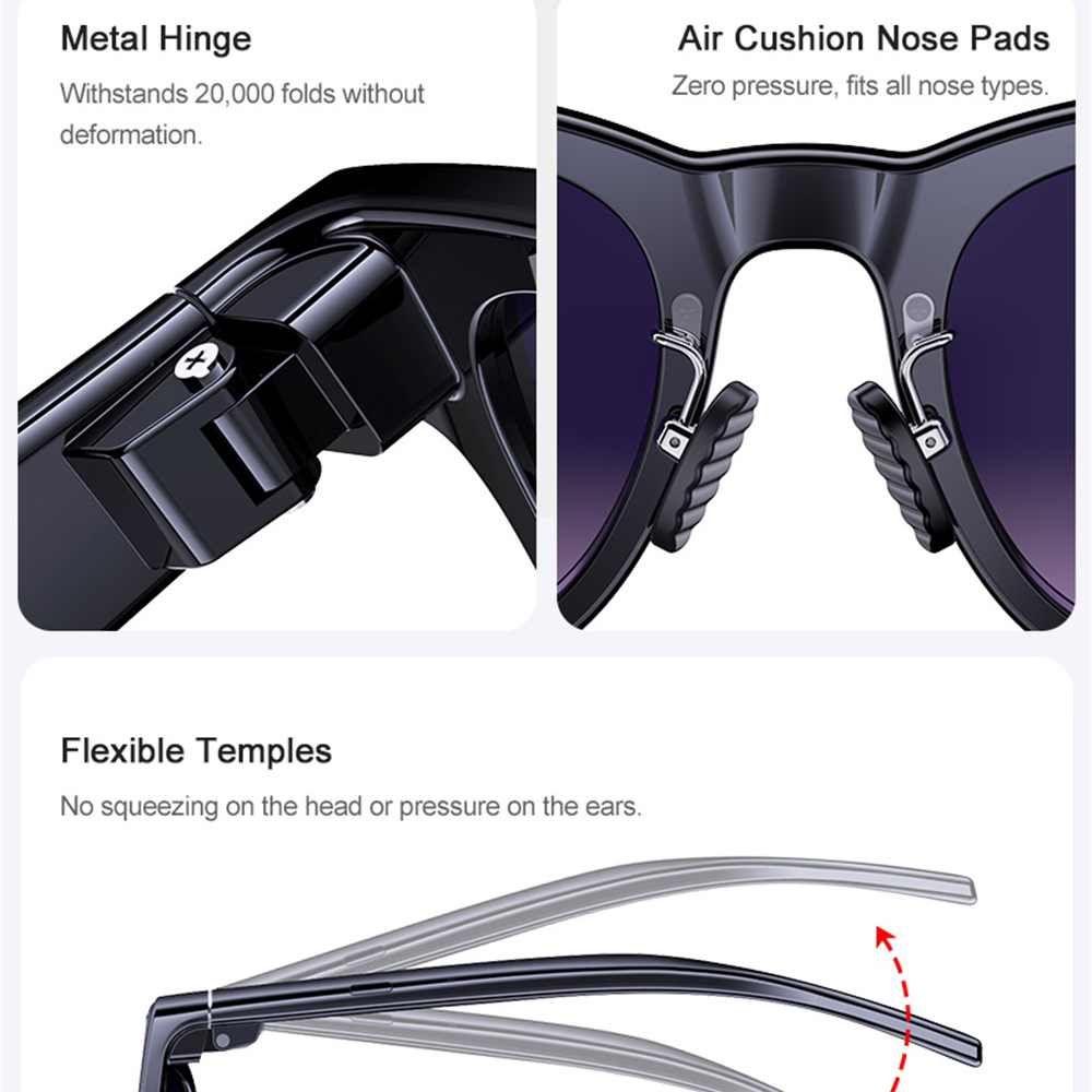 Smart Glasses AI Assistant Rea - Audio Music Video review and price