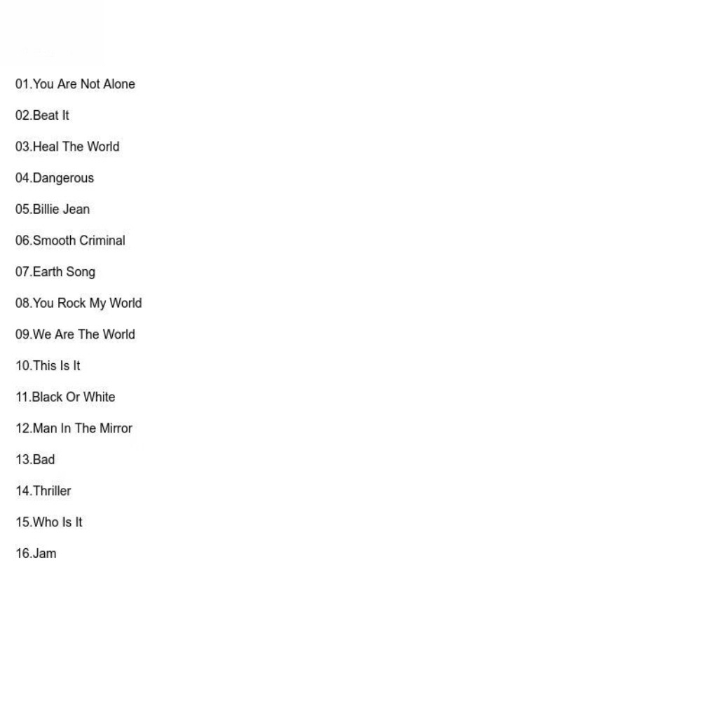 Michael Jackson Greatest Hits  - Audio Music Track review and price
