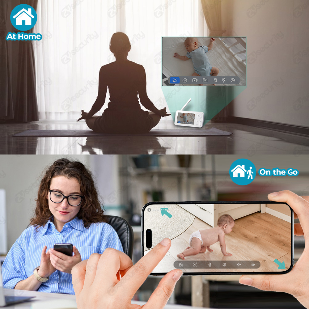 2K WiFi Baby Monitor with App, - Audio Music Track review and price