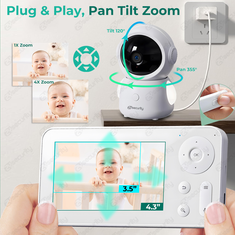 2K WiFi Baby Monitor with App, - Audio Music Track review and price