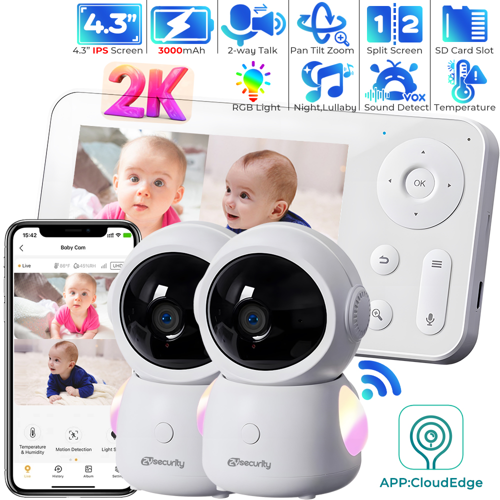 2K UHD WiFi Baby Monitor with  - Audio Music Track review and price