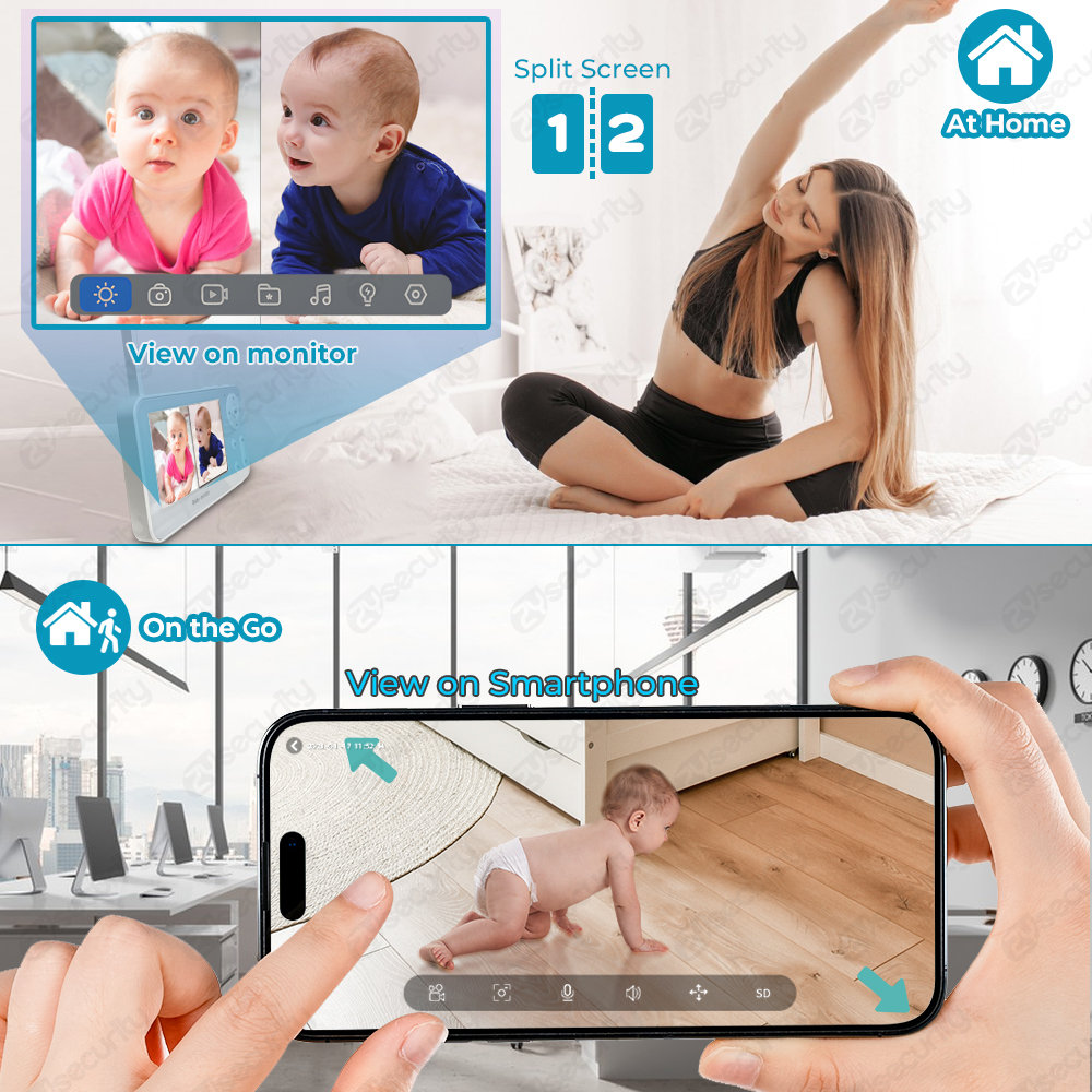 2K UHD WiFi Baby Monitor with  - Audio Music Track review and price