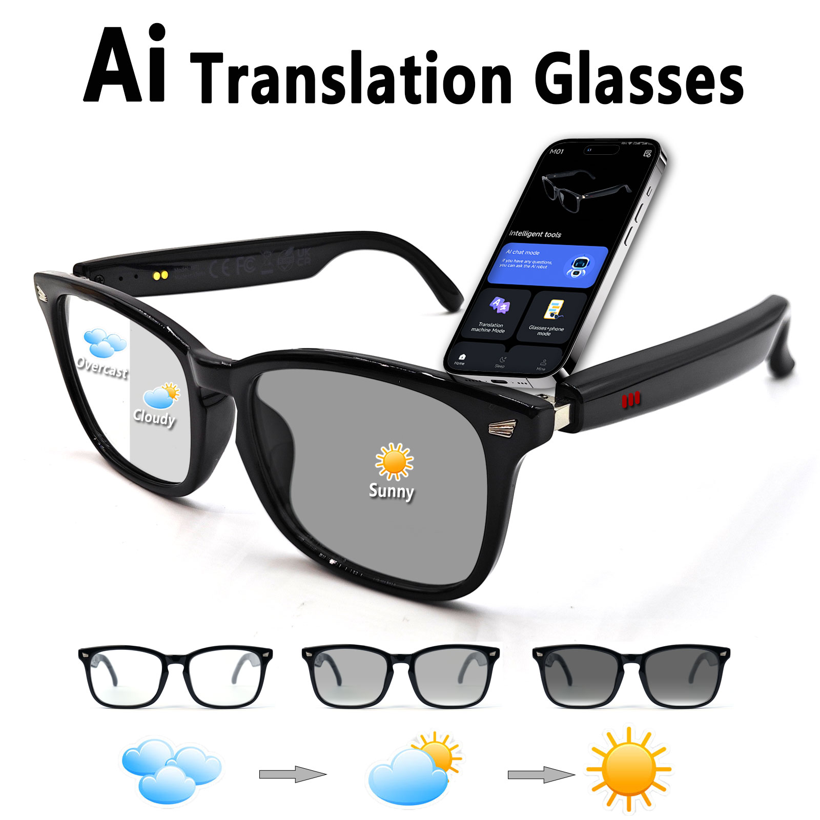 Audio glasses, translation gla - Audio Music App review and price