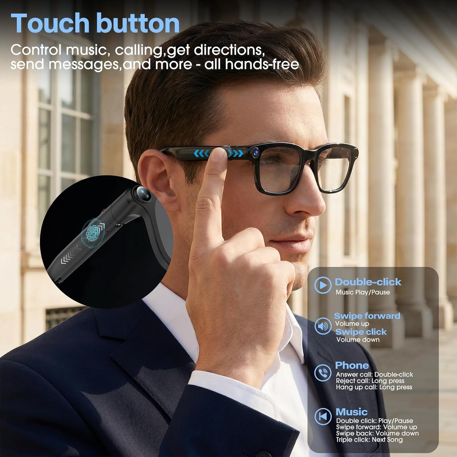 2026 New HD Smart Audio Glasse - Audio Music Arabic review and price