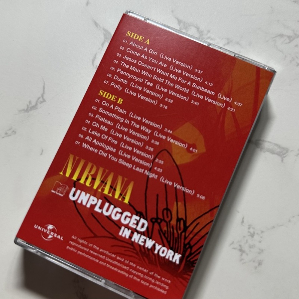 Nirvana Cassette Tape Rock Eng - Audio Music To Lyrics review and price