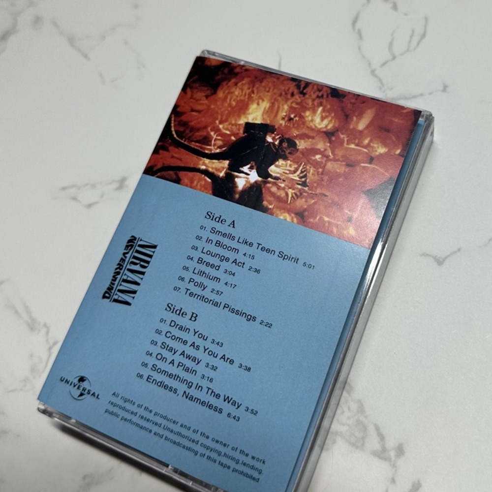 Nirvana Cassette Tape Rock Eng - Audio Music To Lyrics review and price