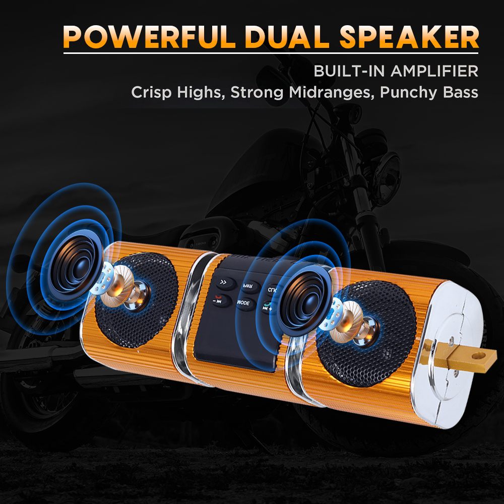 Motorcycle Audio FM Radio, USB - Audio Music Mp3 review and price