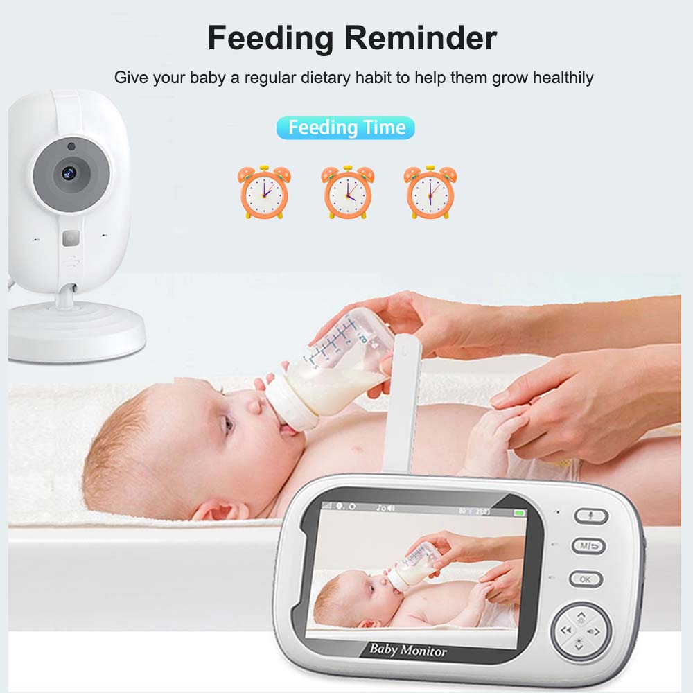 3.5'' Video Baby Monitor 2.4G  - Audio Music Video review and price
